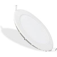 ENER-J Recessed Round LED Mini Panel 12W CCT 175mm White Pack of 4 | Size: 6 inches