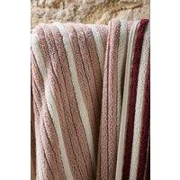 CHRISTY 'Darwin' Reversible Turkish Cotton Ribbed Towel in Pink
