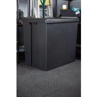 Wham Bam 1 x 154L Stackable Plastic Storage Box & Lid in Black