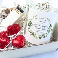 Aye Do Gifts Personalised Christening Day Candle Gift Set | Baptism