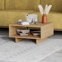 Decortie Hola' Modern Coffee Table 60cm Multipurpose 32cm in Natural | Size: 1 Pack