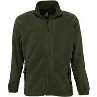 SOL'S Men's North Full Zip Outdoor Fleece Jacket in Bottle Green | Size: XS