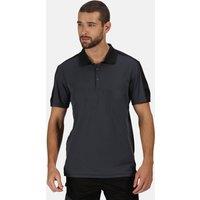 Regatta Men's Contrast Wicking Polo Shirt in Grey | Size: 4XL