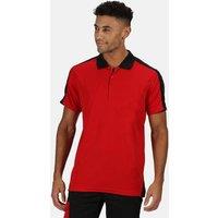 Regatta Men's Contrast Wicking Polo Shirt in Red | Size: 2XL