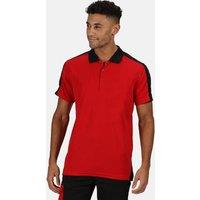 Regatta Men's Contrast Wicking Polo Shirt in Red | Size: 3XL
