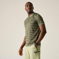 Regatta Men's Kildra Striped Mesh Polo in Pale Green | Size: XL