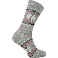 COMODO Men's Alpaca Merino Wool Hiking Socks | Breathable Trekking Socks in Pale Grey | Size: 6-8
