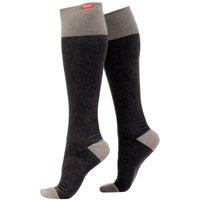 VIM&VIGR Men's 1 Pack Cotton Graduated Compression Socks | 20-30 mmHg in Dark Grey | Size: S/M