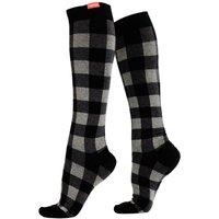 VIM&VIGR Men's 1 Pack Cotton Graduated Compression Socks | 15-20 mmHg in Grey | Size: S/M