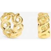 Jon Richard Women's Gold Plated Infinity Hoop Earrings - Pack of 2