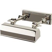Netlighting Chawton 1 Light Small Picture Wall Light Polished Nickel E14 in Grey
