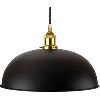 SE Home Matt Black Worcester Pendant Light - Gold - Black Twisted