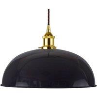 SE Home Navy Blue Worcester Pendant Light - Gold - Brown Twisted