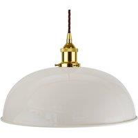 SE Home Pale Grey Worcester Pendant Light - Gold - Brown Twisted