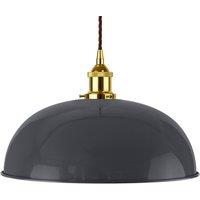 SE Home Slate Grey Worcester Pendant Light - Gold - Brown Twisted