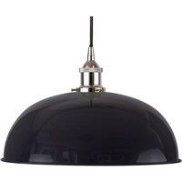 SE Home Navy Blue Worcester Pendant Light - Nickel - Black Round