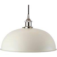 SE Home Clay White Worcester Pendant Light - Nickel - Black Round