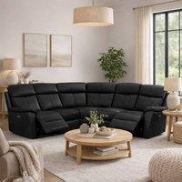 Aspire Kingsmere Corner Power Recliner Sofa in Black