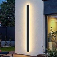 ENER-J Outdoor LED Wall Light 120cm Black 60W Dimmable CCT Remote Control IP65