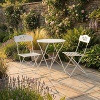 Scottish Everlastings Ltd White Metal Bistro Set