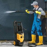 OUTSUNNY 2200W Power Washer 170 Bar Pressure with Adjustable Nozzle in Yellow