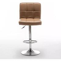 EONLION Brown Bar Stool Gas Lift Swivel Pub Stool Breakfast Barstool