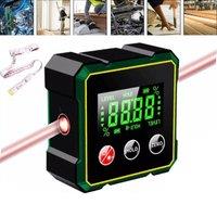 Hinsinc Angle Finder Magnetic Digital Electronic Laser High Precision