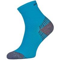 COMODO Men's 1 Pack Low Cut Ankle Compression Running Socks in Blue | Size: 6-8