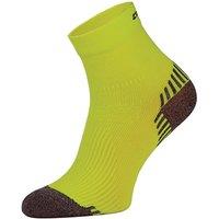 COMODO Men's 1 Pack Low Cut Ankle Compression Running Socks in Bright Yellow | Size: 6-8
