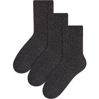 Steven Men's 3 Pack Warm Wool Dress Socks in Grey | Size: 6-8