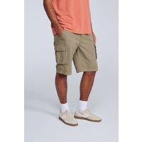 Animal Men's Haze Cargo Shorts Casual Summer Hiking Cotton Short Pants in Khaki | Size: 32R