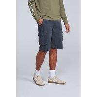 Animal Men's Haze Cargo Shorts Casual Summer Hiking Cotton Short Pants in Navy | Size: 38R