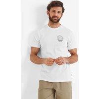 TOG24 Men's 'Ireland' 100% Cotton T-Shirt in White | Size: Large