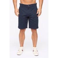 Bewley&Ritch Men's Clarksten Cotton Stretch Regular Fit Chino Shorts in Navy | Size: 32