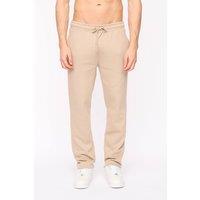 Duck&Cover Men's Rayland Comfortable Straight-Leg Fleece Joggers in Stone | Size: Medium