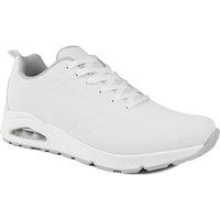 Pavers Men's Grippy Lace-Up Trainers in White | Size: 11