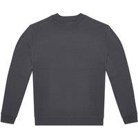 B&C Men's ID.222 Crew Neck Sweatshirt in Dark Grey | Size: Medium