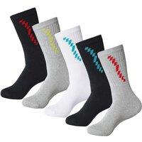 Atlas for Men Men's Sports Socks (Pack of 5) in Black | Size: 9-12