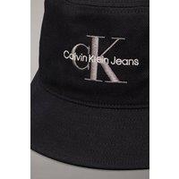 Calvin Klein Men's Monologo Embroidery Bucket Hat Black