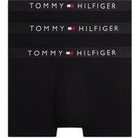 Tommy Hilfiger Men's 3 Pack Ribbed Trunks - Black | Size: Small