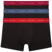 Tommy Hilfiger Men's 3P Trunk Wb Blackred/Blue/Raspberry | Size: Medium