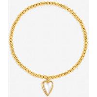 Jon Richard Women's Gold Plated Heart & Mother of Pearl Bracelet