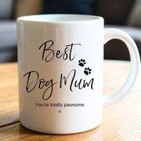 Aye Do Gifts Women's Best Dog Mum Personalised Mug in White