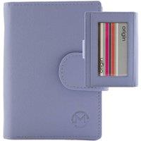 Mala leather Women's Origin Leather Medium Tab Purse with ID Window in Lilac