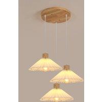 Pheashine Elegant Pendant Light 1.2 Metre Adjustable E27 in Light Brown
