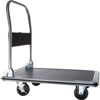 tectake Folding Trolley in Black