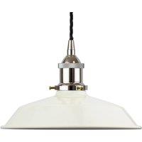 SE Home Clay White Small Trinity Metal Pendant Light - Nickel - Black Twisted