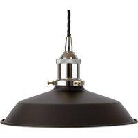 SE Home Matt Black Small Trinity Metal Pendant Light - Nickel - Black Twisted