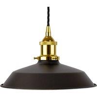 SE Home Matt Black Small Trinity Metal Pendant Light - Gold - Black Twisted