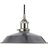 SE Home Slate Grey Small Trinity Metal Pendant Light - Nickel - Black Twisted